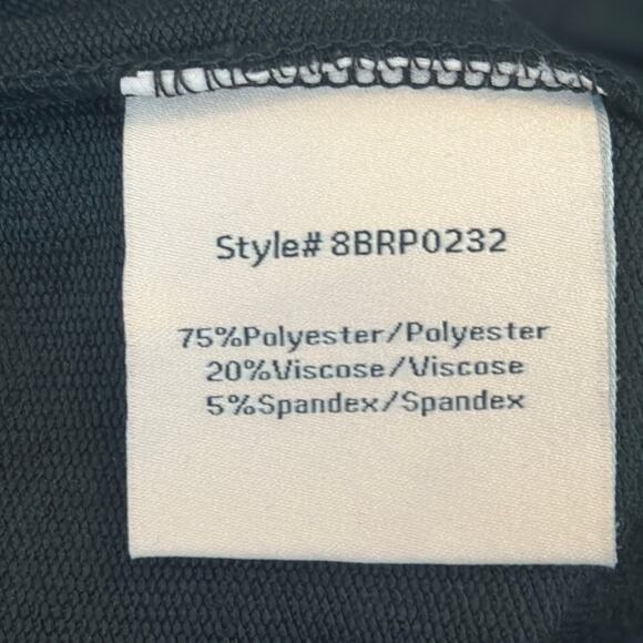 Badgley Mischka Black French Terry Joggers w/ Logo Patch & Pockets Size XL NWT - Picture 9 of 9